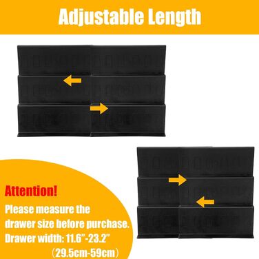 Органайзер для спецій пластиковий розсувний, 29,5-59 см, чорний Famhap