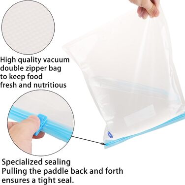 Вакуумні пакети 25 пакетів 30 x 34 см AKOLAFE