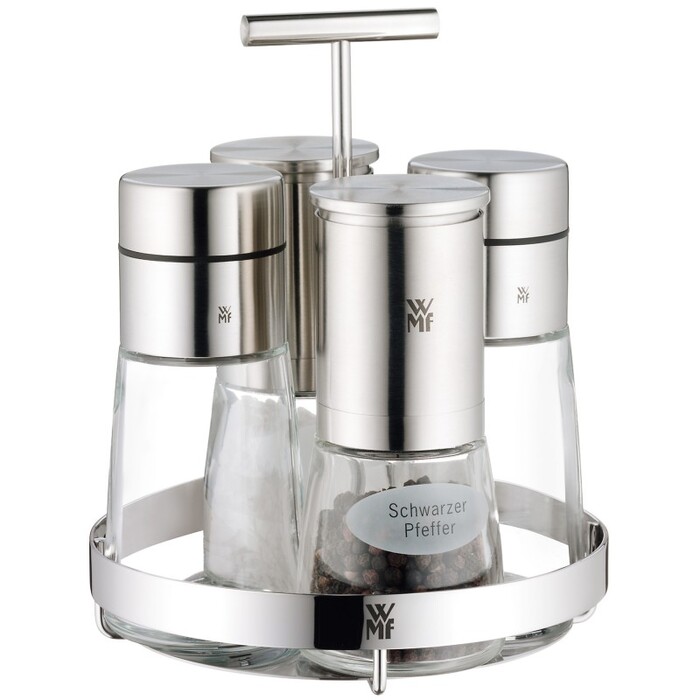 Набір млинів і дозаторів на підставці 5 предметів De Luxe WMF