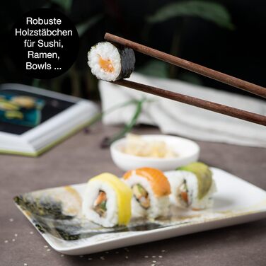 Набор посуды для суши на 2 персоны, 10 предметов, Black/Gold Gourmet Moritz & Moritz