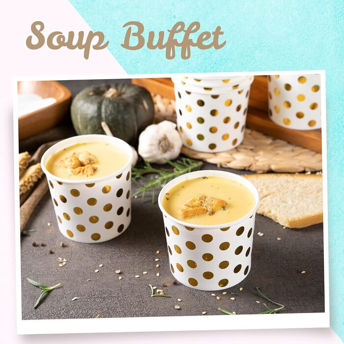 Набір паперові стаканчики для морозива 50 шт. 325 мл MATICAN