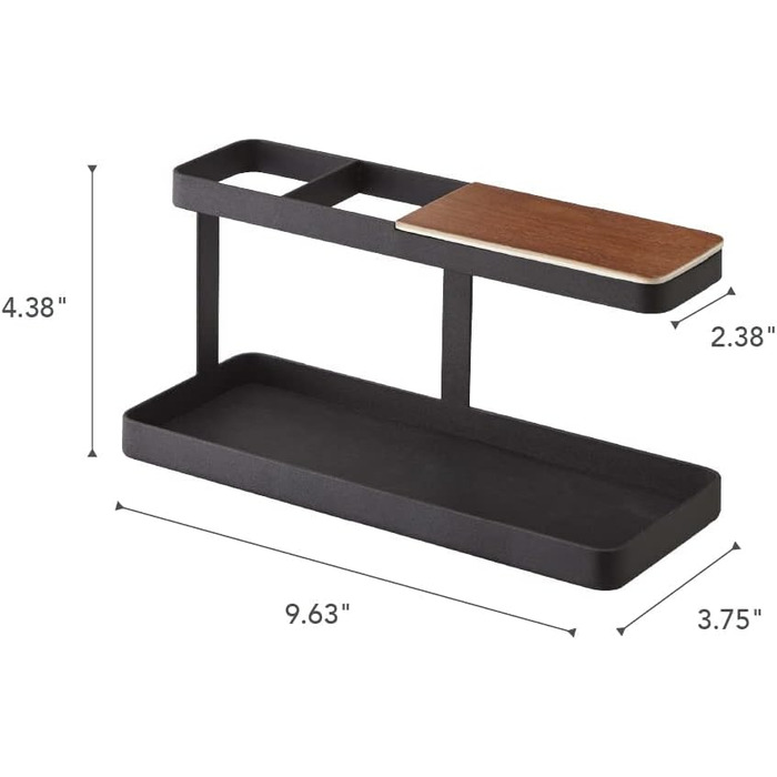 Органайзер для столу Yamazaki Tower, сталевий, чорний, один розмір