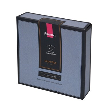 Набір Fissman з 2-х тарілок GALACTICA 21 см порцеляна (13631)