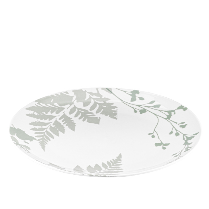 ARDESTO Тарілка обідня Capri, 26.8см, порцеляна, біло-зелений