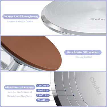 Обертова підставка для торта 30 см Ohuhu