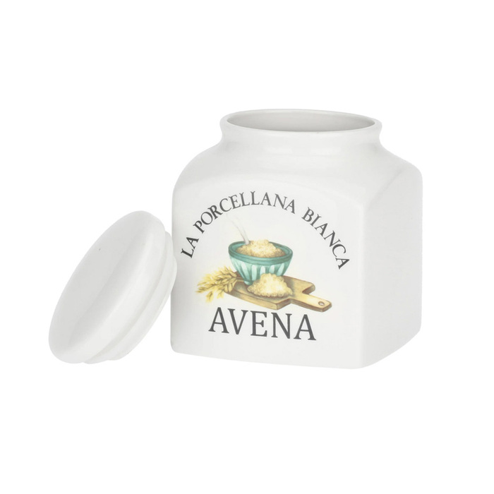 Банка для овсяных хлопьев La Porcellana Bianca CONSERVA, фарфор, 1,1 л