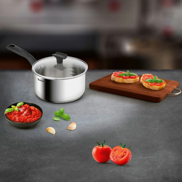Tefal Delicious набор посуды, 6 предметов, нержавеющая сталь, бакелит, стекло