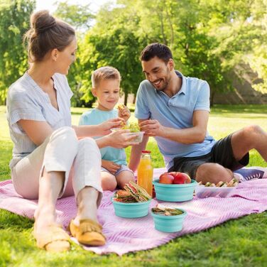 Круглі силіконові складні контейнери для зберігання 4 шт Virklyee