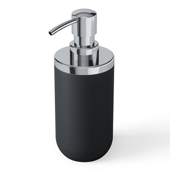 Диспенсер для рідкого мила 7х10х18 см чорний-хром Junip Umbra