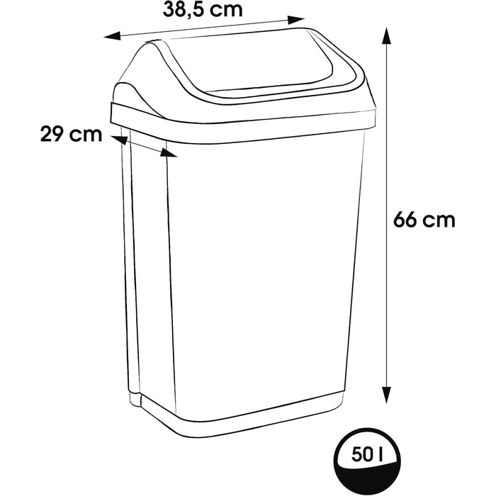 Сміттєвий бак 50 л keeeper