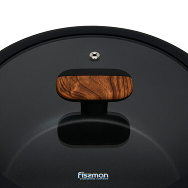 Каструля Fissman FEORELLA 24x11,5 см 4,43 л зі скляною кришкою алюміній з антипригарним покриттям (14514)