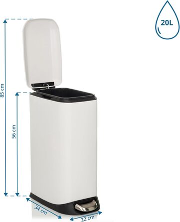 Сміттєвий бак з педаллю та кришкою 20 л hjh OFFICE
