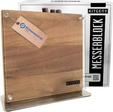 Магнітний тримач ножа із захисною лінзою і елегантний блок ножів KITGENY