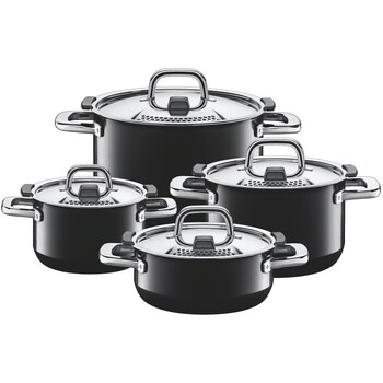 Набір каструль 8 предмета Nature Black Silit