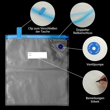 Вакуумні пакети 25 пакетів 30 x 34 см YOUNTHYE