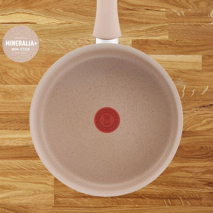 Сотейник Tefal Delight, з кришкою, 24см, алюміній, бпкеліт, бежевий