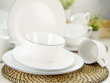 Набір посуду на 4 персони, 16 предметів, Enjoy Blue Line Creatable