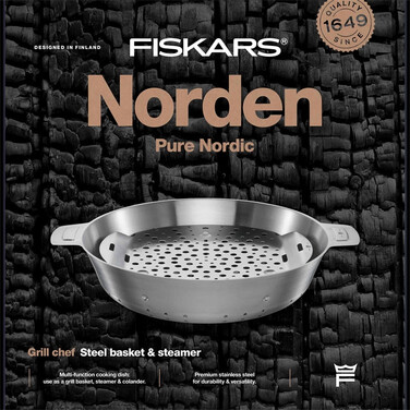 Корзина-пароварка для гриля Fiskars Norden Grill 30 см (1066431)