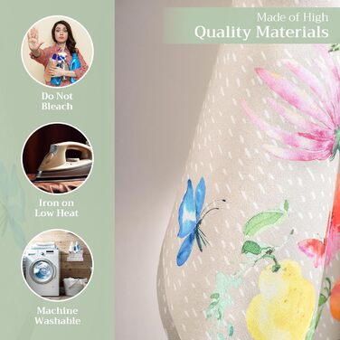 Набір із 3 багатоцільових кухонних рушників Maison d&39 Hermine Rural Christmas, 100 бавовна Різдвяні рушники День подяки/Різдво (50 см x 70 см) (Jardin D&39ete - Туман)