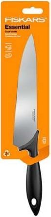 Fiskars Кухонний ніж кухарський Fiskars Essential, 21,4 см, нержавіюча сталь, пластик