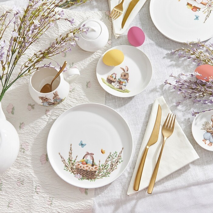 Тарілка Fissman 21 см EASTER порцеляна (13690)