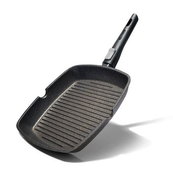 Квадратна сковорідка-гриль Fissman REBUSTO 28x4,3 см (4231)