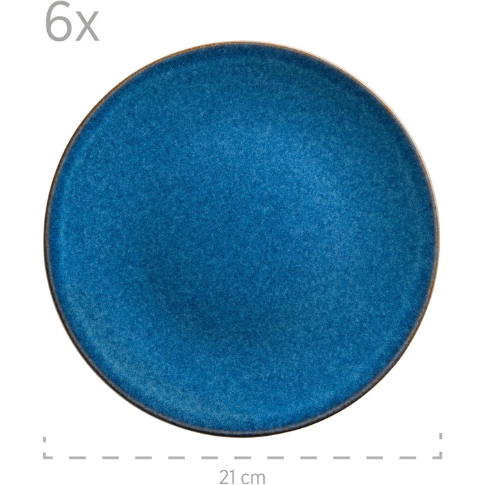 Набір для сніданку, керамічна OSSIA, Royal Blue Single