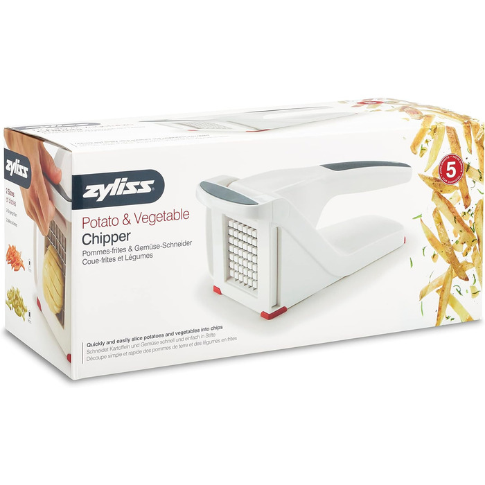 Нарезка картофеля фри Zyliss E910025, белая, нарезка картофеля фри и овощей, гарантия 5 лет