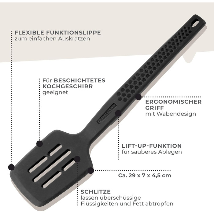 Лопатка із щілинами, силікон Statement Fackelmann