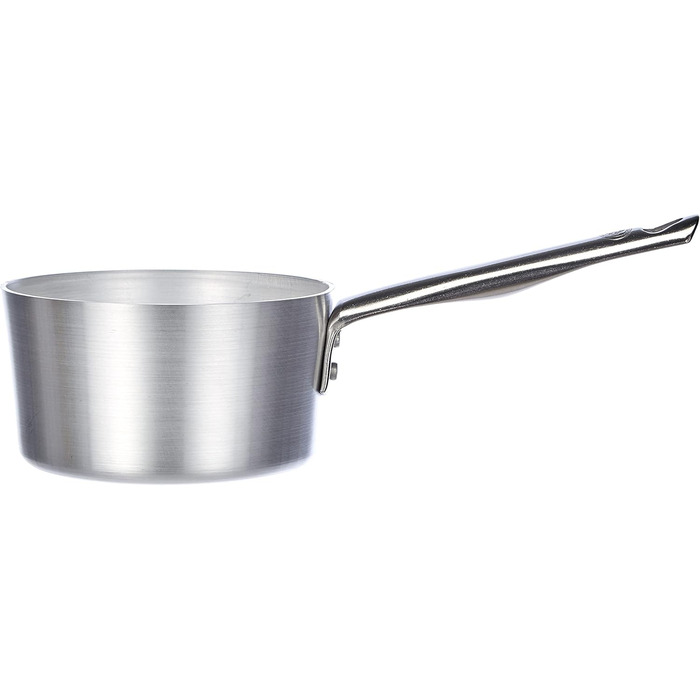 Професійні алюмінієві каструлі 3 мм, глибока каструля з ручкою, 2,6 л (14 см), 10518