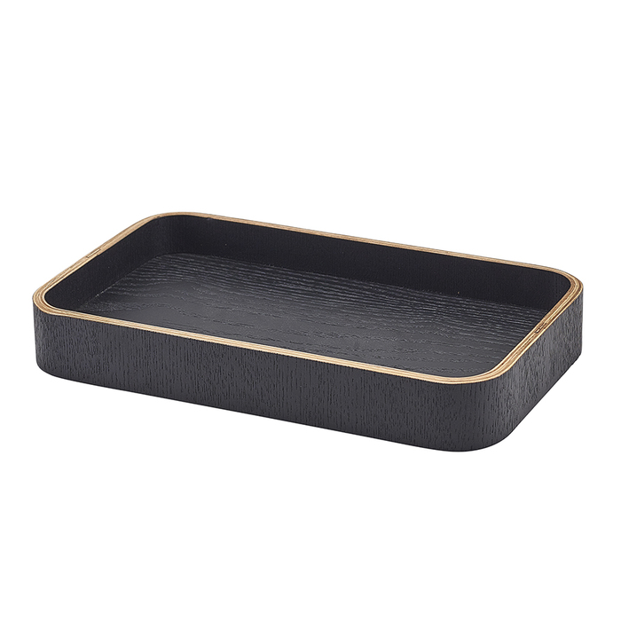 Піднос 23*13.8 см, чорний шпон, GenWare