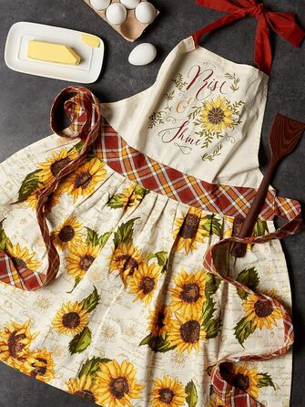 Набір кухонних рушників DII для святкового використання, різдвяні рушники для випічки, приготування їжі та розваг, 18&quot x 28&quot, Tree Farm, 2 шт. (Rise and Shine)