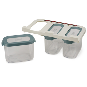 Набор подвесных контейнеров для хранения, 3 предмета, 1,3 л, темный опал CupboardStore Joseph Joseph