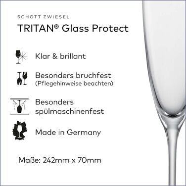 Келих для шампанського 0,2 л, набір 6 предметів, Classico Schott Zwiesel
