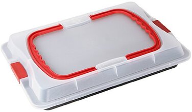 Форма для випічки прямокутна з кришкою 25 x 36 см Bake Go Dr. Oetker