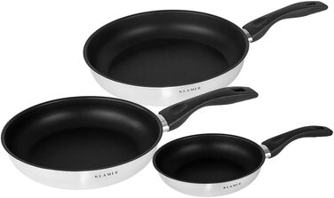Набор профессиональных сковород 20 см, 24 см и 28 см, 3 предмета Klamer