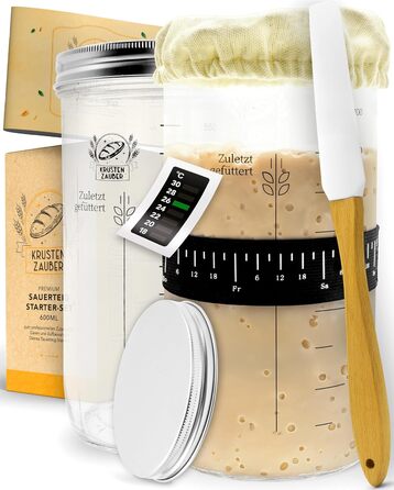 Форма для випікання хліба KRUSTENZAUBER з кришкою та кошиком для розстойки - міцна чавунна форма для випікання 28 см - ідеально підходить як форма для хліба, форма для випічки тостів, форма для хліба, чавунна каструля, аксесуари для випікання хліба, горщи