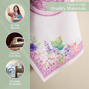 Набір з 3 багатоцільових кухонних рушників Maison d&39 Hermine Rural Christmas, 100 бавовна Барні рушники День подяки/Різдво (50 см x 70 см) (12 шт. - Шардон)