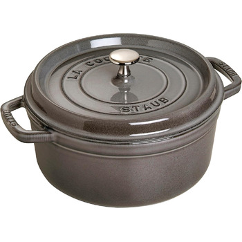 Кастрюля / жаровня 24 см с крышкой Graphite Grey Staub