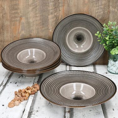 Набір із 6 тарілок для пасти 26 см MÄSER