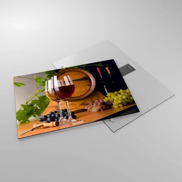 Настінні картини декор вітальні бочка з алкоголем пляшки з напоями картини на склі 120x80 см скляна картина спальня декор кухні настінне мистецтво друк мистецтва великий XXL настінна декорація картина зі скла сучасний GAA120x80-2238 (70Д x 50Ш см)