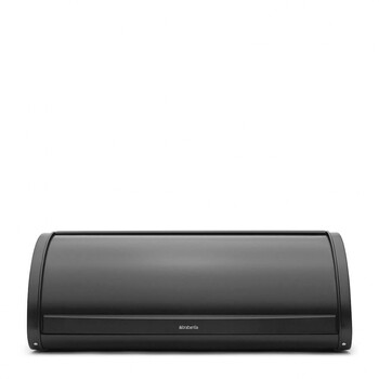 Хлібниця зі зсувною кришкою 17,5 х 44,8 х 27 см чорна матова Brabantia