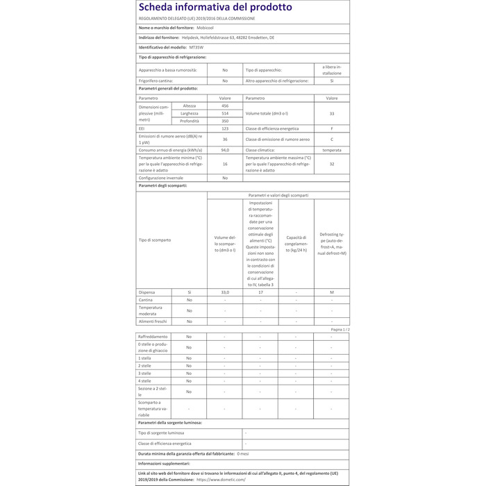 Електричний холодильник на колесах, підходить для повного ящика для напоїв/пива, 12 В та 230 В для автомобіля, вантажівки, човна, автофургона та розетки (33 літри), 48W AC/DC -