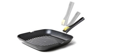 Сковорода-гриль со съемной бакелитовой ручкой 26х26см ' optima ' 00094s/26t00 RISOLI