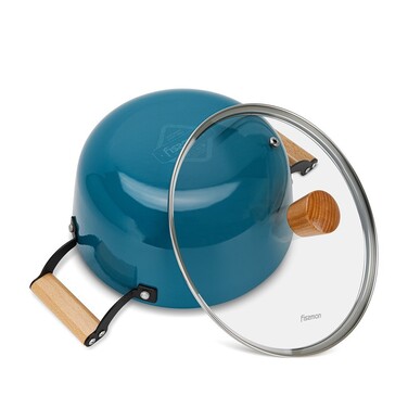 Каструля Fissman SEAGREEN 28x12 см / 6 л зі скляною кришкою (4015)