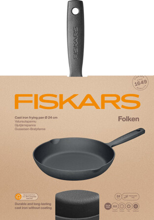 Сковорода чугунная Fiskars Folken 24 см (1075700)