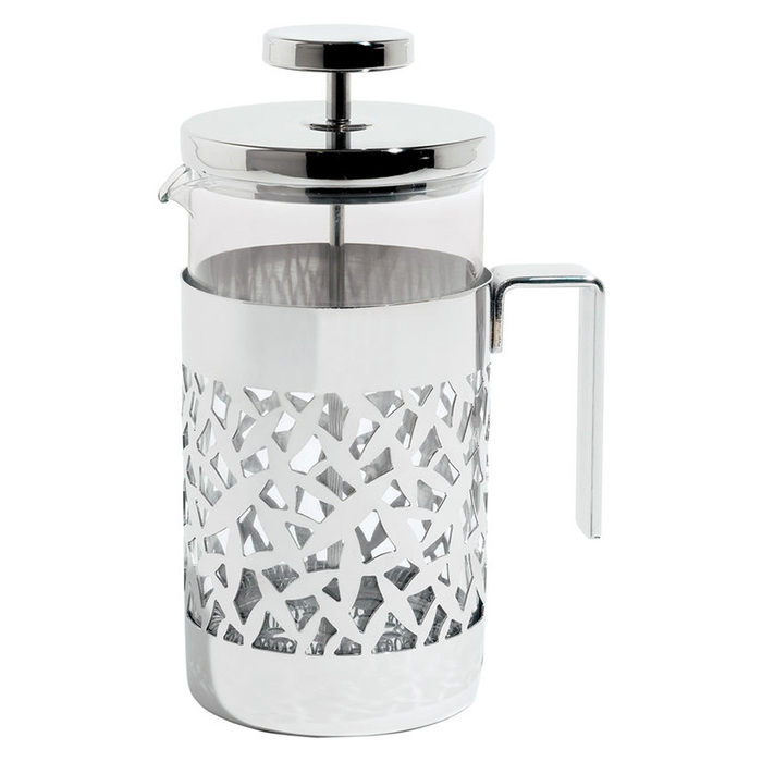 Френч-прес 16х25,5х16 см прозорий / металік Cactus Alessi