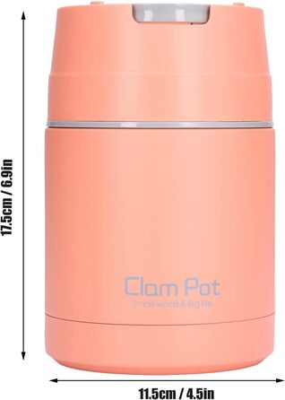 Термоконтейнер для їжі 800 мл рожевий Pilipane