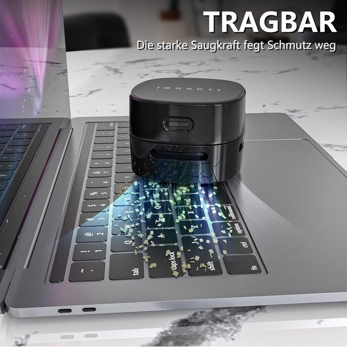 Міні-пилосос бездротовий чорний IGOKOTI