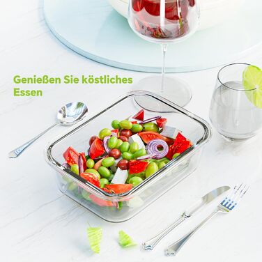 Набір скляні контейнери з кришками, 3 предмети, TUSEASY